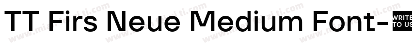 TT Firs Neue Medium Font字体转换